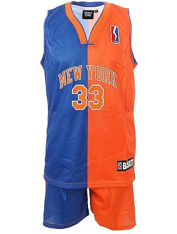 Conjunto de Basquetebol New York para Rapaz Azul/Laranja Sport Zone