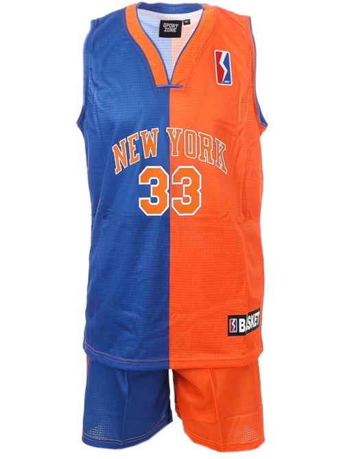 Conjunto de Basquetebol New York para Rapaz Azul/Laranja Sport Zone - Kiabi Conjunto de Basquetebol New York para Rapaz Azul/Laranja Sport Zone - Kiabi