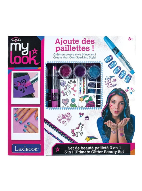 Conjunto de beleza 3 em 1 ultimate glitter - Kiabi