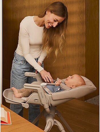 Conjunto de Berço 3 em 1 LIONELO Maddie – Cadeira de Alimentação – Conversível – Até 15 kg – 4 Rodas