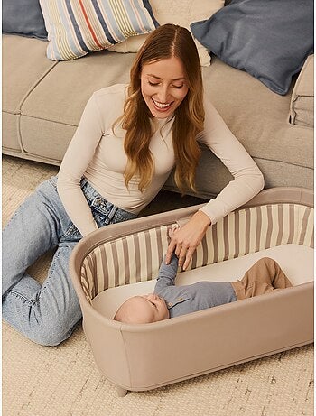 Conjunto de Berço 3 em 1 LIONELO Maddie – Cadeira de Alimentação – Conversível – Até 15 kg – 4 Rodas