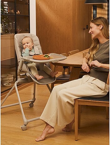 Conjunto de Berço 3 em 1 LIONELO Maddie – Cadeira de Alimentação – Conversível – Até 15 kg – 4 Rodas
