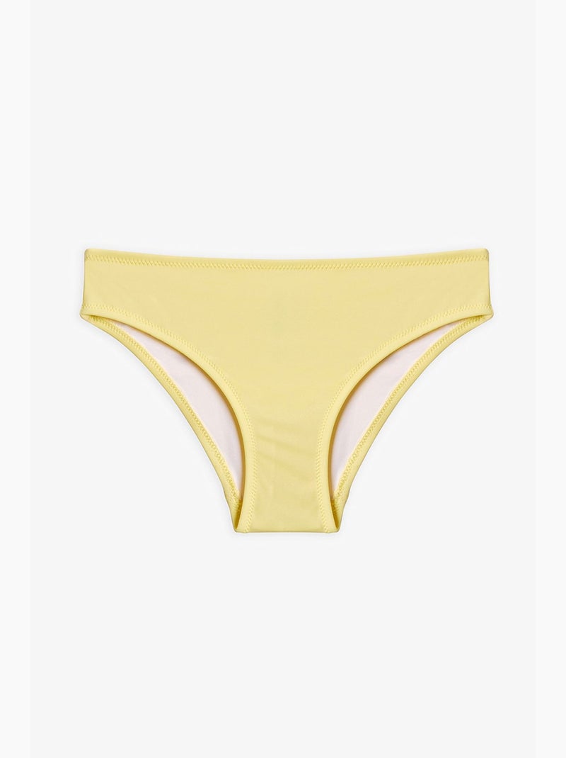 Conjunto de biquíni halter com lantejoulas para menina penti Amarelo-limão - Kiabi