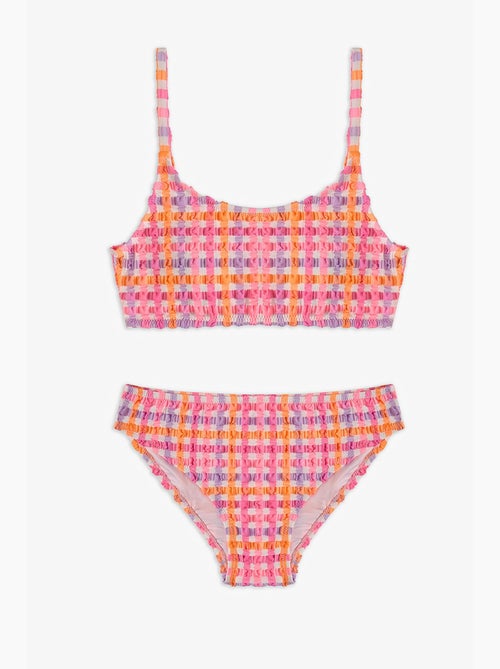 Conjunto de biquíni infantil vicky halter xadrez penti - Kiabi