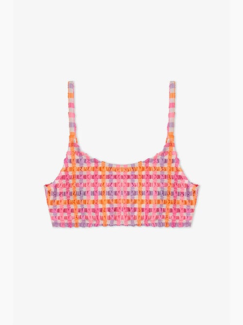 Conjunto de biquíni infantil vicky halter xadrez penti - Kiabi