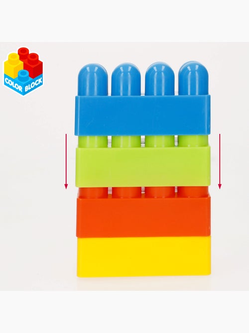 Conjunto de blocos de construção 144 peças maxi color block - Kiabi