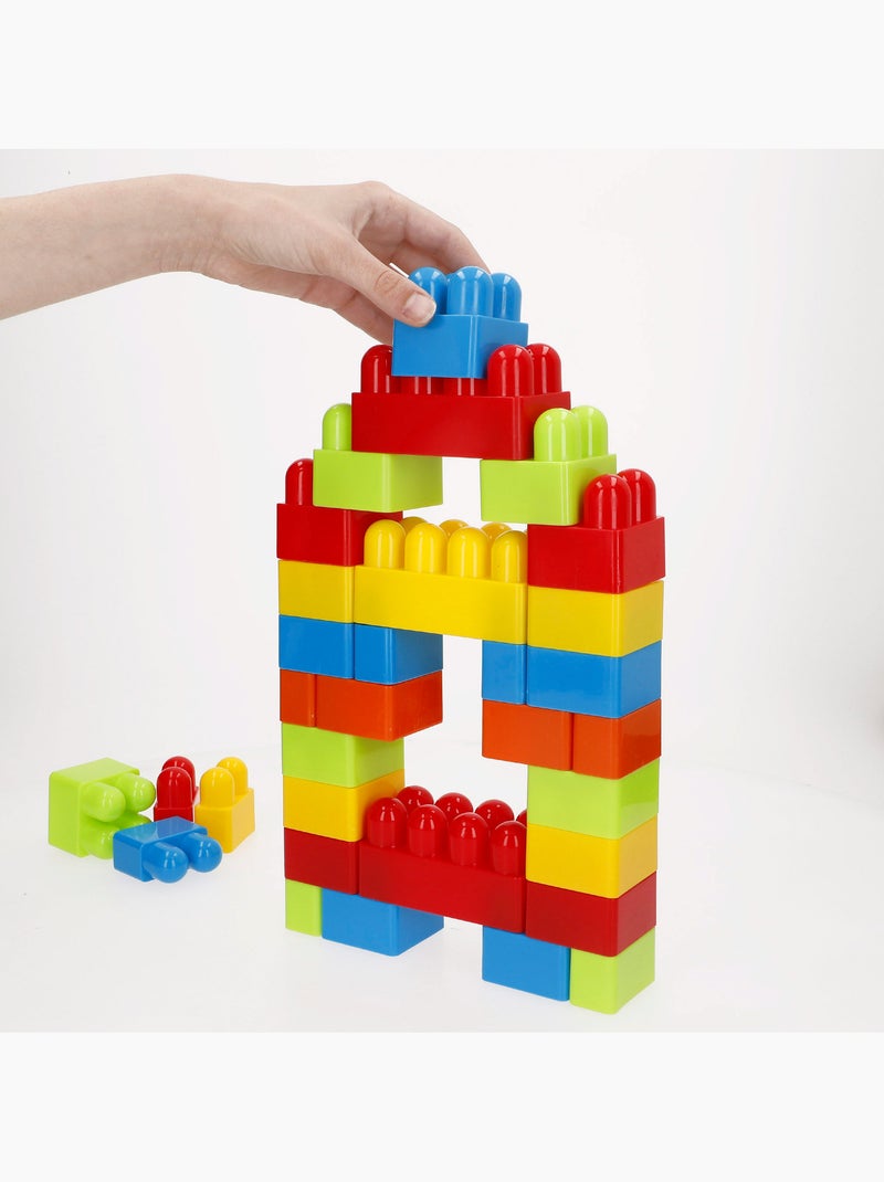 Conjunto de blocos de construção 144 peças maxi color block N/D - Kiabi