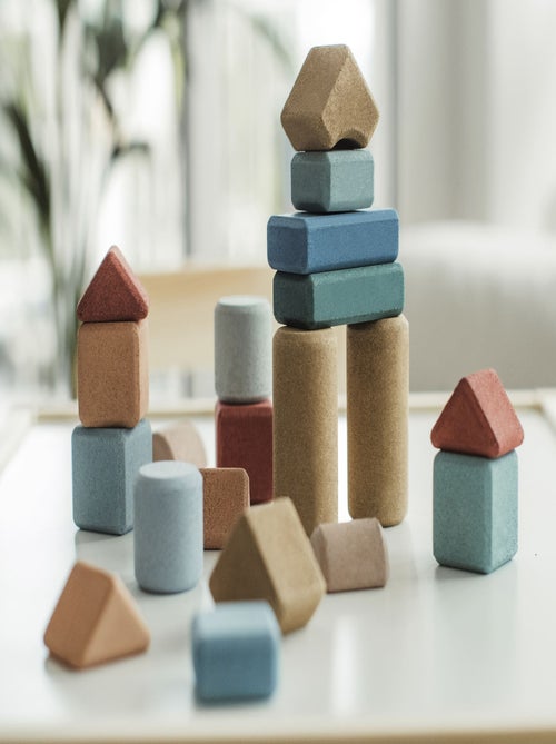 Conjunto de blocos de construção de cortiça - 20 peças - Kiabi Conjunto de blocos de construção de cortiça - 20 peças - Kiabi
