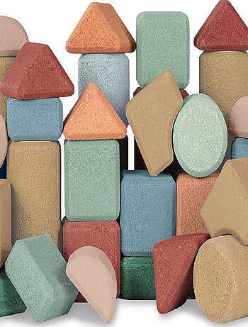 Conjunto de blocos de construção de cortiça - 40 peças