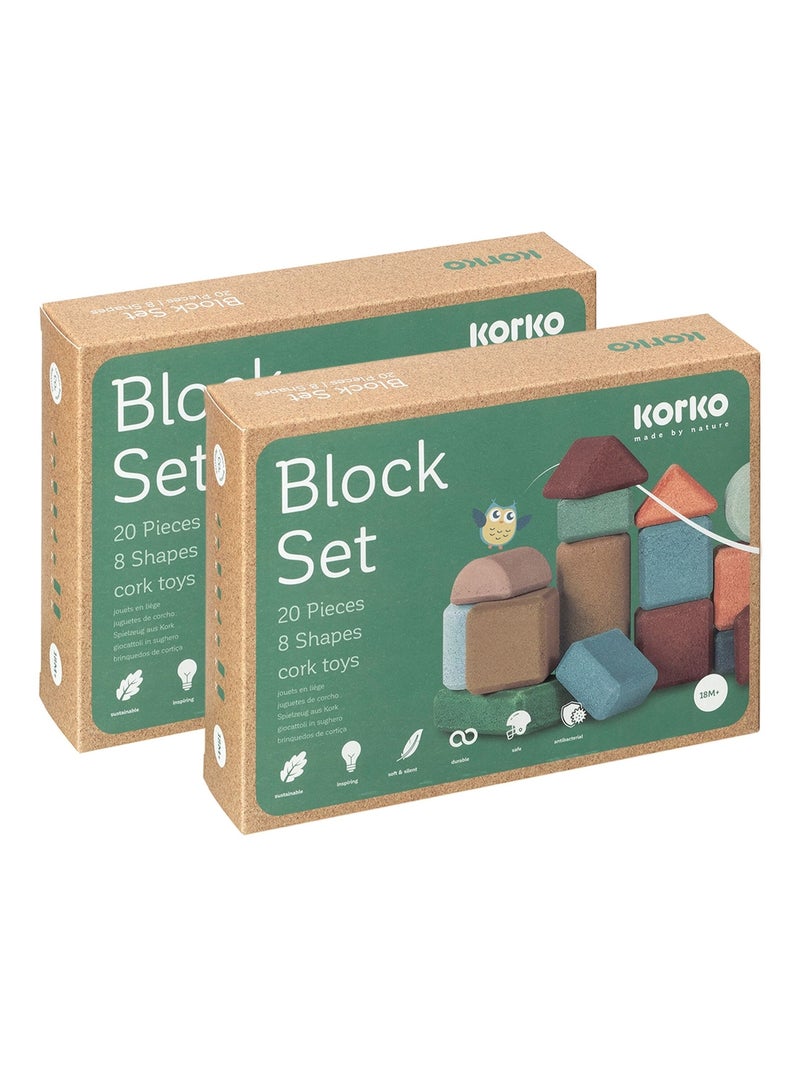 Conjunto de blocos de construção Multicolorido - Kiabi