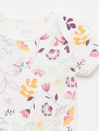 Conjunto de bodies de manga curta