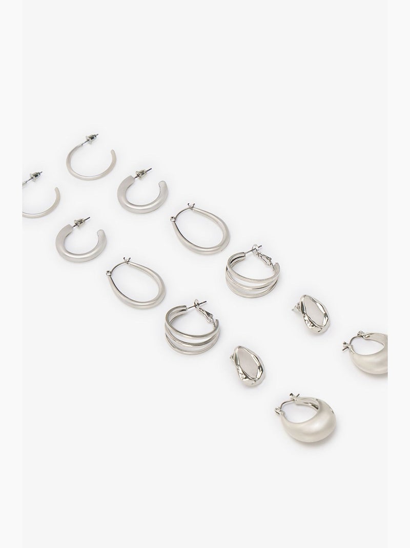 Conjunto de brincos gloria penti Prata - Kiabi