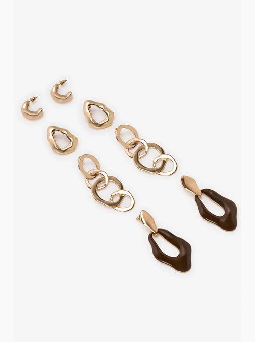 Conjunto de brincos julie penti - Kiabi
