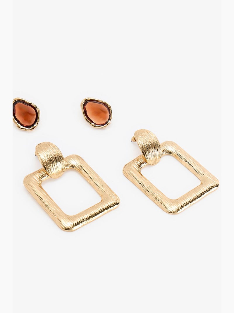 Conjunto de brincos karen penti Ouro - Kiabi