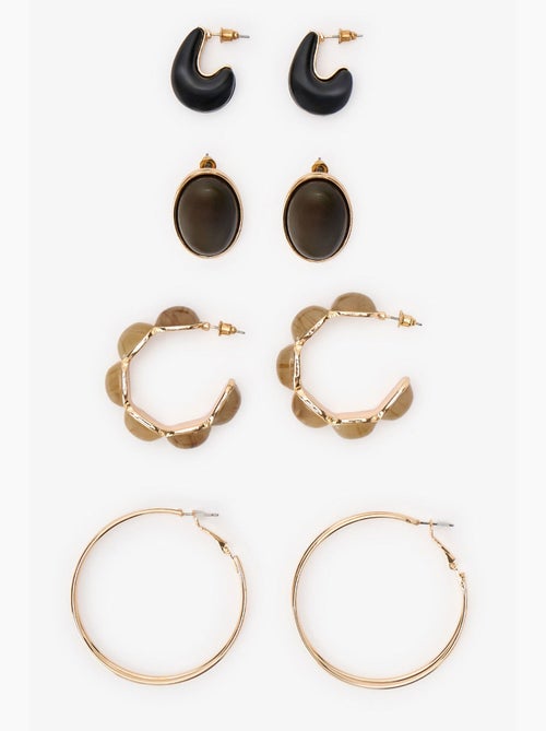 Conjunto de brincos nicole penti - Kiabi