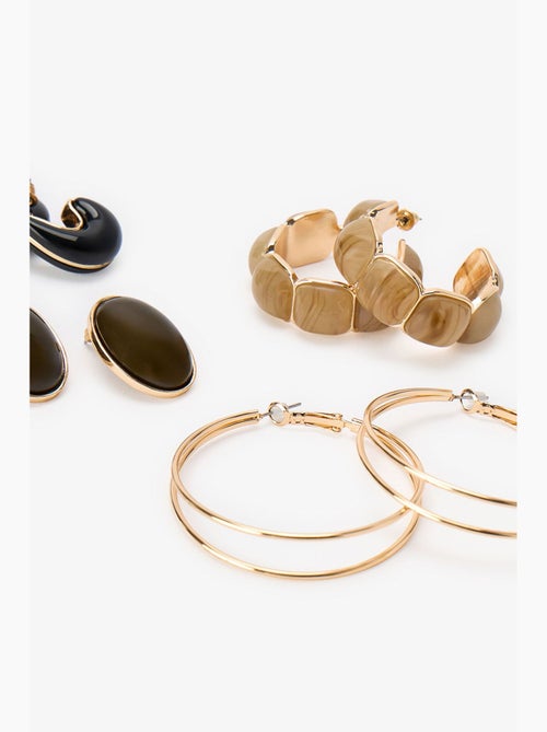 Conjunto de brincos nicole penti - Kiabi