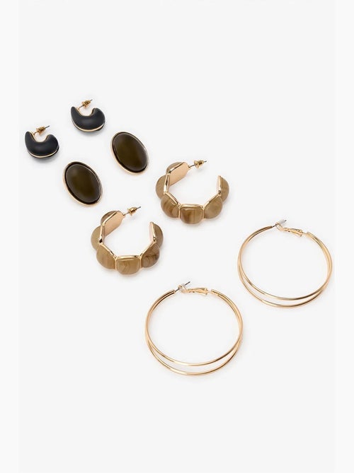 Conjunto de brincos nicole penti - Kiabi