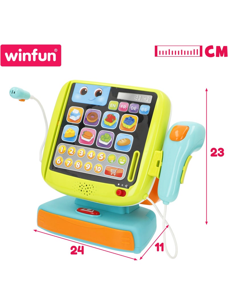 Conjunto de caixa registradora winfun 4 idiomas com luz e som N/D - Kiabi