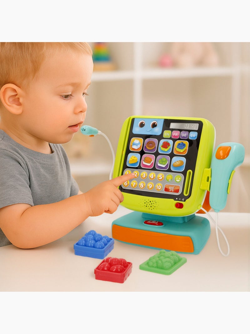Conjunto de caixa registradora winfun 4 idiomas com luz e som N/D - Kiabi