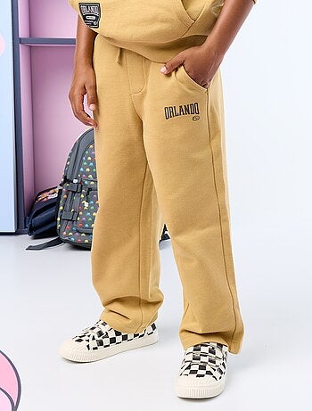 Conjunto de calças de jogging e sweat com capuz e fecho - 2 peças