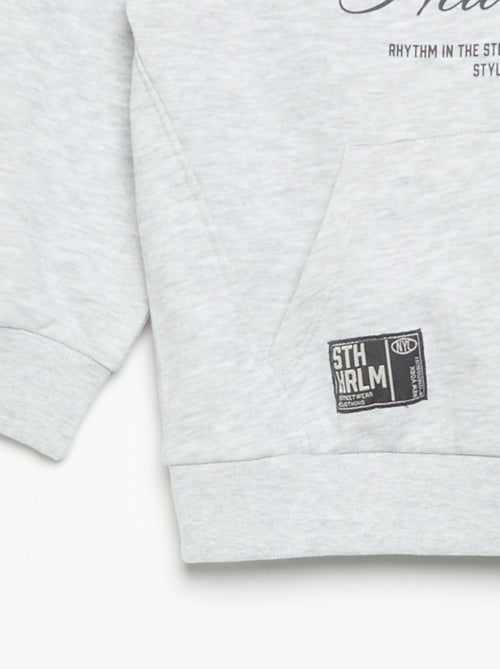 Conjunto de calças de jogging e sweat com capuz e fecho - 2 peças - Kiabi