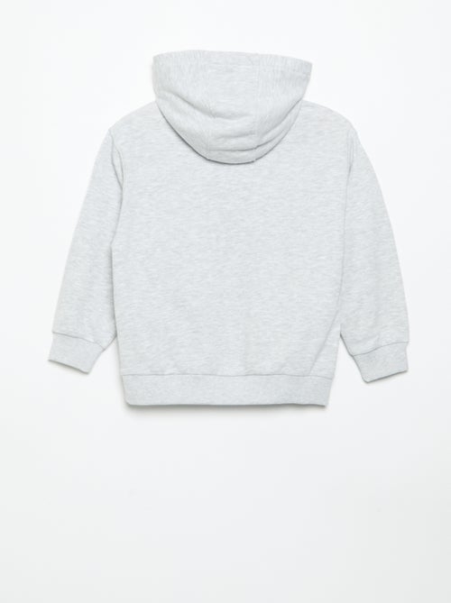 Conjunto de calças de jogging e sweat com capuz e fecho - 2 peças - Kiabi