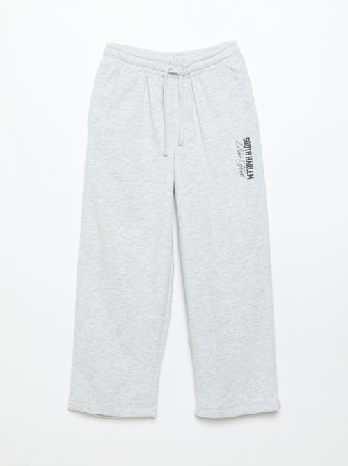 Conjunto de calças de jogging e sweat com capuz e fecho - 2 peças - Kiabi