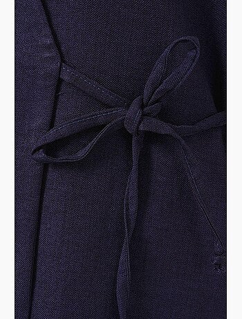 Conjunto de calças kimono oversized com decote em v e fecho de atar bdart