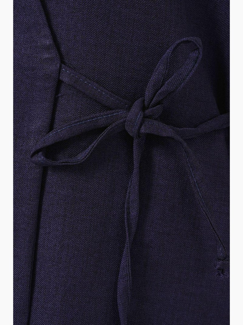 Conjunto de calças kimono oversized com decote em v e fecho de atar bdart Azul-marinho - Kiabi