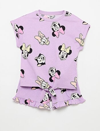 Conjunto de calções com folhos + T-shirt 'Disney'