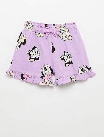 Conjunto de calções com folhos + T-shirt 'Disney'