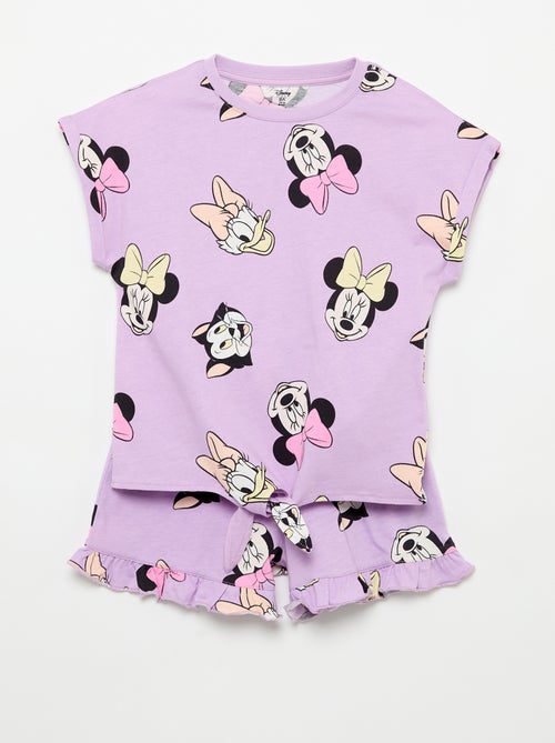 Conjunto de calções com folhos + T-shirt 'Disney' - Kiabi