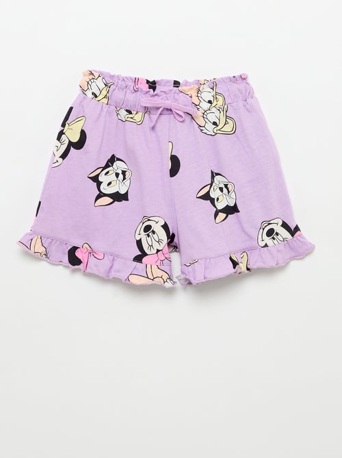 Conjunto de calções com folhos + T-shirt 'Disney' - Kiabi