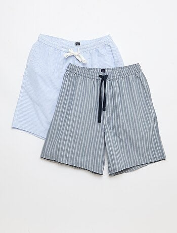 Conjunto de calções de noite com bolsos - 2 peças