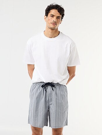 Conjunto de calções de noite com bolsos - 2 peças