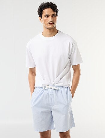 Conjunto de calções de noite com bolsos - 2 peças