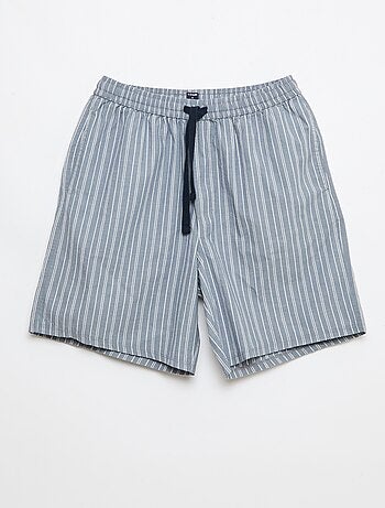 Conjunto de calções de noite com bolsos - 2 peças