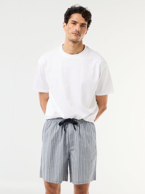 Conjunto de calções de noite com bolsos - 2 peças - Kiabi