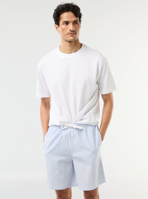 Conjunto de calções de noite com bolsos - 2 peças - Kiabi