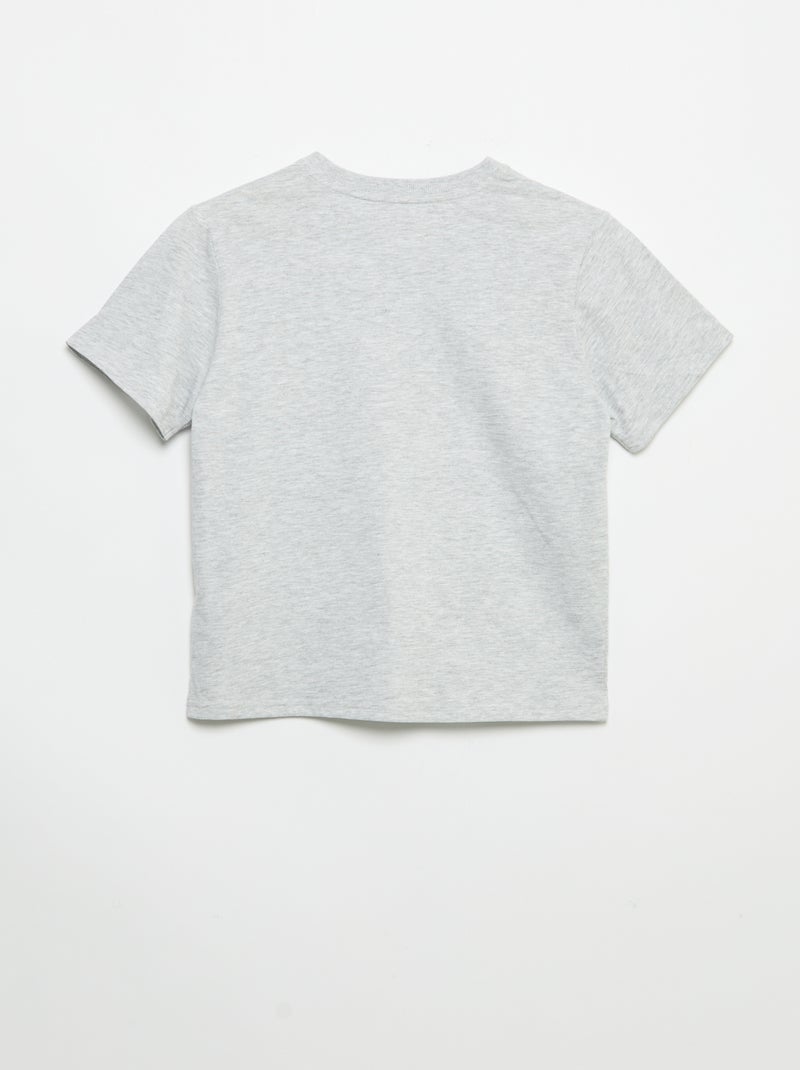 Conjunto de calções + t-shirt - 2 peças Cinza - Kiabi