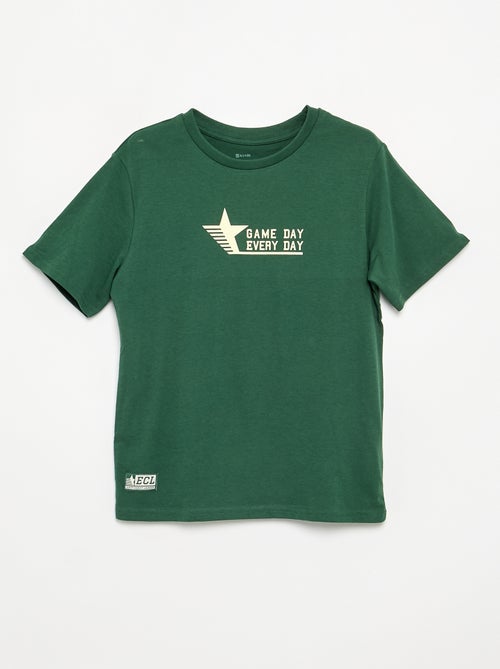 Conjunto de calções + t-shirt - 2 peças - Kiabi Conjunto de calções + t-shirt - 2 peças - Kiabi