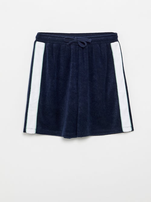 Conjunto de calções + T-shirt com faixas contrastantes - Kiabi