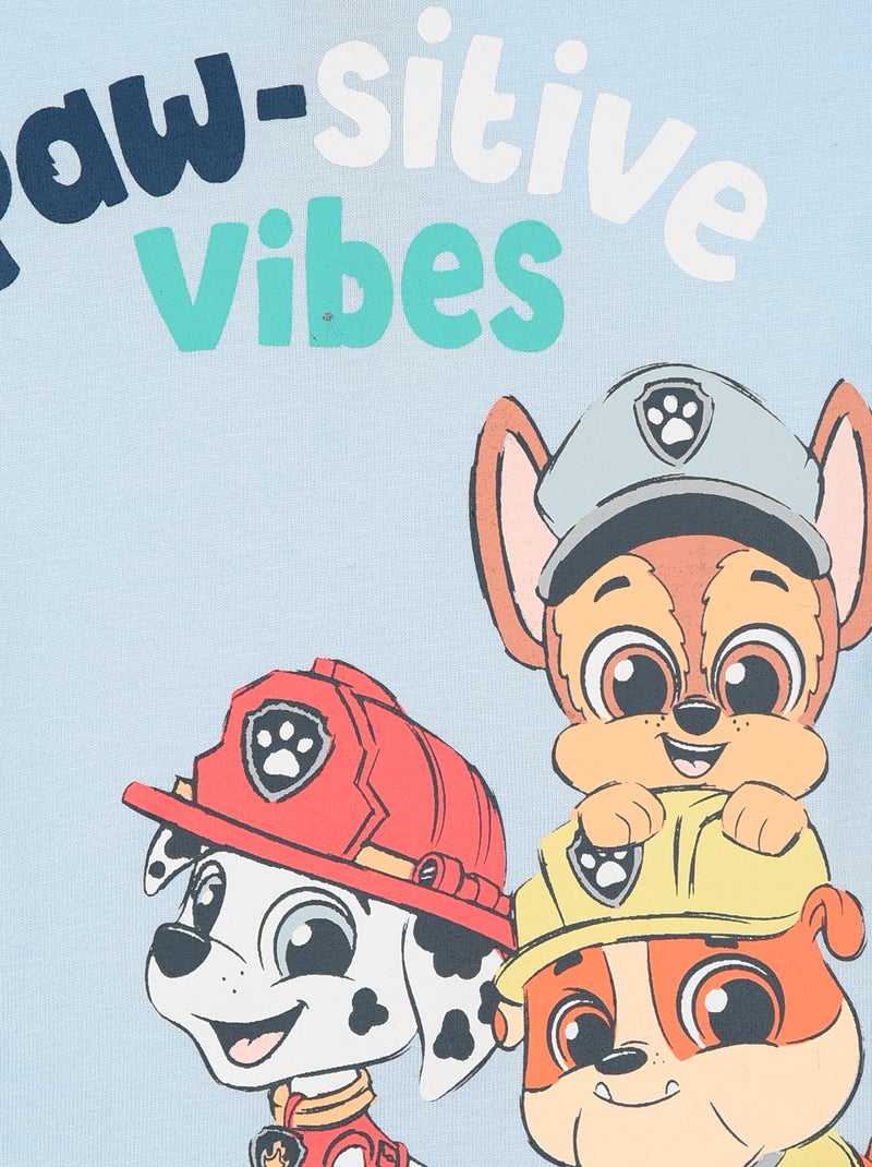 Conjunto de calções + t-shirt 'Patrulha Pata' - 2 peças Azul - Kiabi