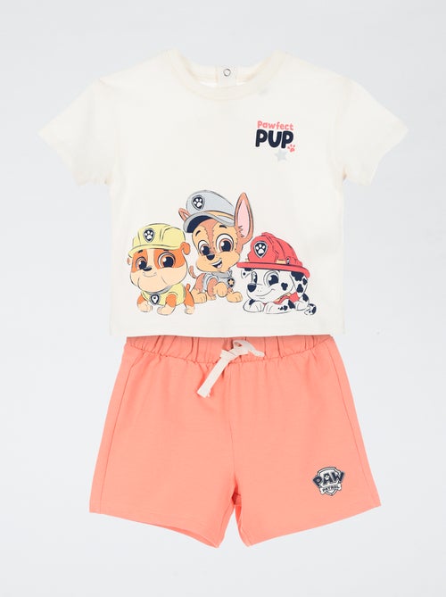 Conjunto de calções + t-shirt 'Patrulha Pata' - 2 peças - Kiabi