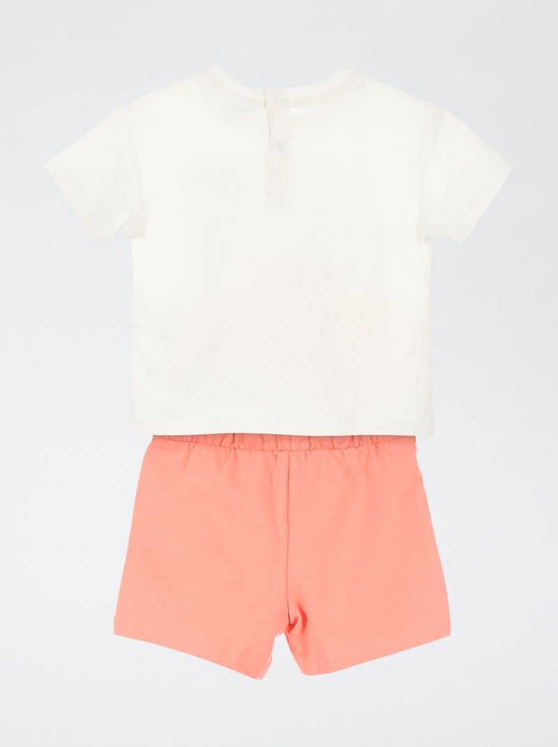 Conjunto de calções + t-shirt 'Patrulha Pata' - 2 peças Bege - Kiabi