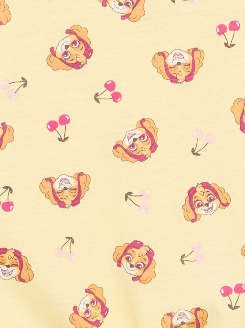 Conjunto de calções + T-shirt 'Patrulha Pata' Amarelo - Kiabi