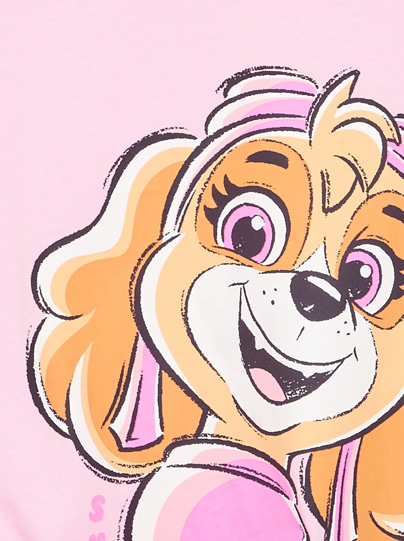 Conjunto de calções + T-shirt 'Patrulha Pata' Rosa - Kiabi