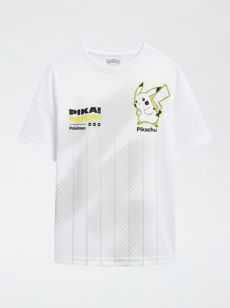 Conjunto de calções + t-shirt 'Pokémon' 'Pikachu' - 2 peças Branco - Kiabi