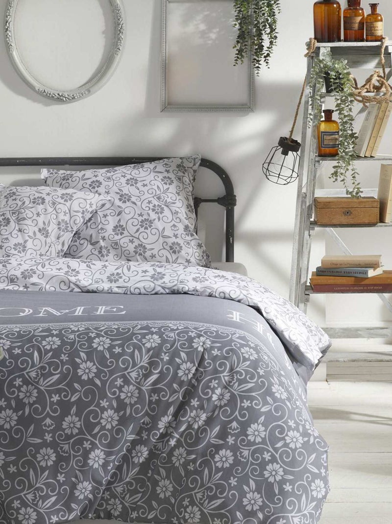 Conjunto de cama  - Casal CINZA - Kiabi