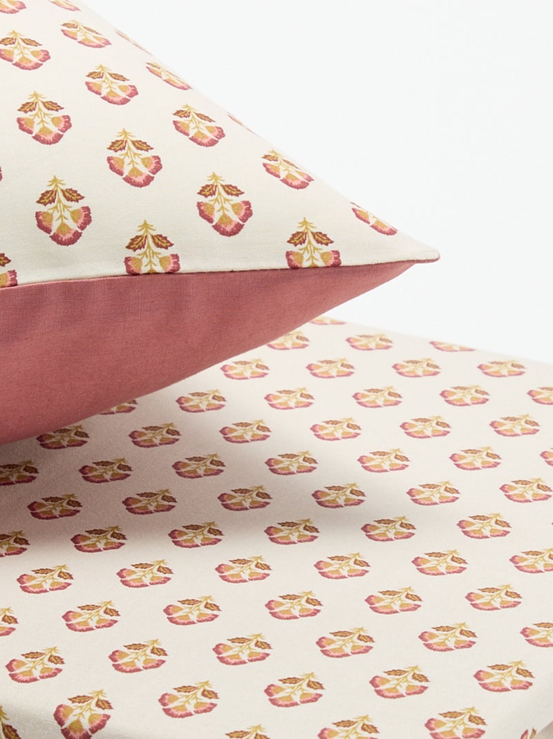 Conjunto de cama (150 x 220 cm) - Kiabi Home Rosa - Kiabi
